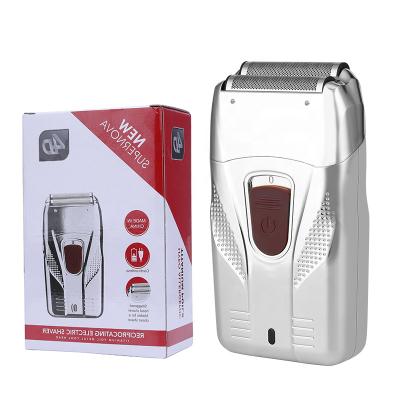 China Double Blade LK2205 Painless Rechargeable Cordless Razor Net High-Low Twin Hair Electric Shaver For Men for sale