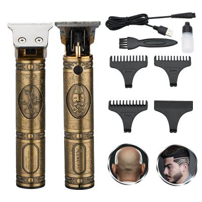 China Car 700 AL Hair Clippers Professional Zero Hacked T-blade Cordless Rechargeable LCD Beard Show Gifts Hair Trimmer for sale