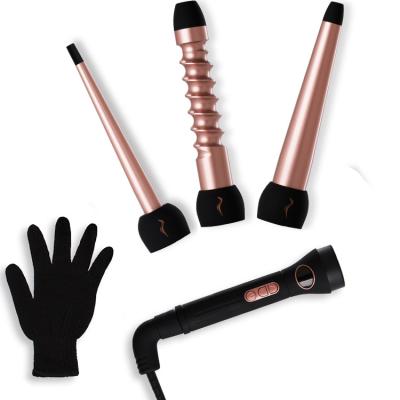 China D04 Car 3 in 1 Profession Auto Portable Magic Wave Curling Iron Automatic Hair Curler Sets for Long Hair for sale