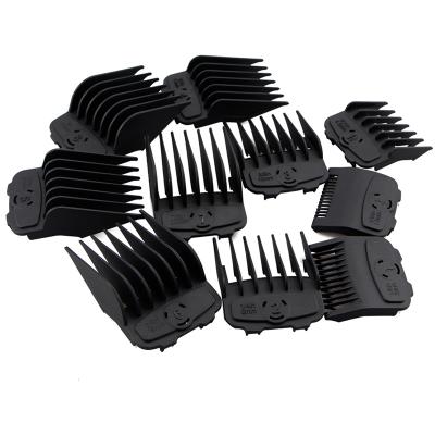 China 2pcs Salon Set OEM Detachable Different Custom Logo Appliances Clipper Comb Limit Size Guide Comb For Hair Trimmer for sale