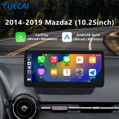 China 1280*720 Mazda 2 Android Unidad principal de 10,25 pulgadas Android 12 8 núcleos 1,8 GHz en venta