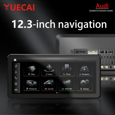 China Audi Q5 A4L Q7 A6L Q3 A3 CarPlay Sistema de navegação de carro Android All In One 12,3 polegadas à venda