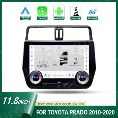 China Qualcomm 665 Car Android Navegación Android 13 Unidad de cabeza Para Toyota Prado 10-22 en venta