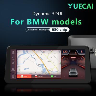 Cina 12.3inch Android 13 Qualcomm 680 8 Core Car Multimedia Player Per BMW Serie GPS Stereo Con Sistema Dual 3D UI in vendita