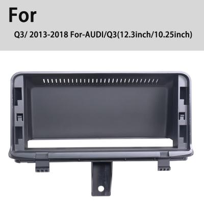 China Yuecai 12.3 Inch Frame Auto Radio Fascia For Audi Q3 2013-2018 Multimedia Player Frame Dashboard Bezel Panel for sale