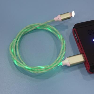 China COMPUTER Voice Control 2A Data Sync USB Fast Charging Cable with Light for Phone Charging Cable for sale