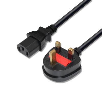 China British COMPUTER Plug IEC C13 Fused AC 3 Pin For TV Computer Cable Fuse 13A Cabl BS UK Power Cord for sale