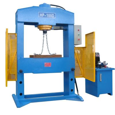 China two pillars Manual Hydraulic Press Machine 200 ton forklift solid tyre tire en venta