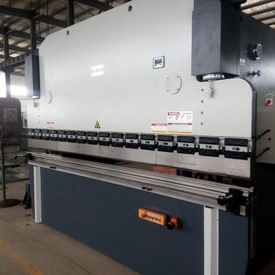 China cnc hydraulic Bending Press Machine brake 200t controller and mechanical crowning compensation for sale