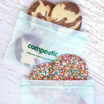 China BIODEGRADABLE Biodegradable Bag PLA PBAT Airtight Seal Ziplock Bags Frost Degradable Zipper Packaging for sale