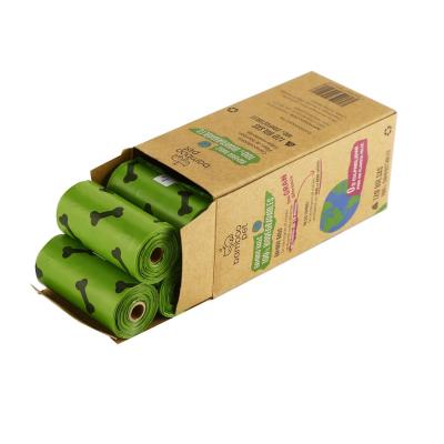 China 2021 hot sale high quality biodegradabale pet poop bag eco friendly 100% compostable biodegradable pet poop bag for sale