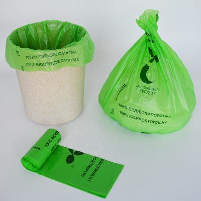 China 100% factory price high quality degradabable biodegradable waste bag compostable waste bag for sale