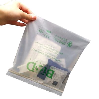 China Cheap price hot sale BIODEGRADABLE high quality ziplock bag for clothes paper compostable seal bags ziplock plastic bags for sale