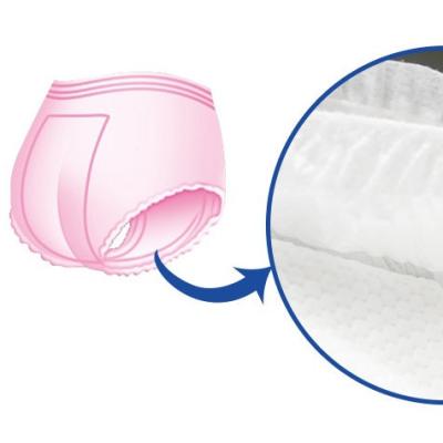 China Kafurou Super Absorbent Hypoallergenic Disposable Ultrathin Female Sanitary Pads Pants Type For Women for sale