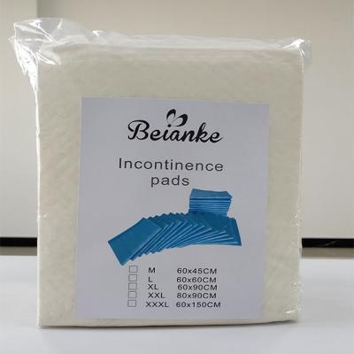 China Beianke Plain Weave Disposable Pad Pads Quilted Down Polymer Incontinence Underpad Incontinence Pads for sale