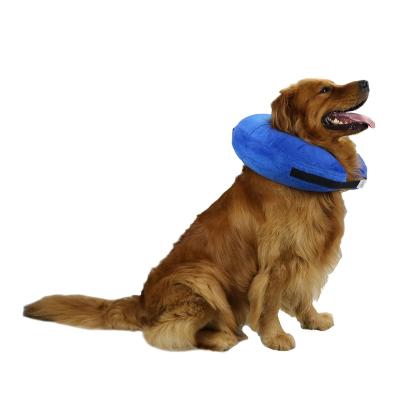 China Hot Selling Protective Amazon Dog Cone Collar Quick Release Inflatable Collar for Dogs and Cats Soft Cone Recovery Collars After Surgery for sale