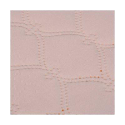 China Factory Manufacture Breathable Misc Pink Embossed Customized 94% Polyester Knitted Elastic Fabric for sale