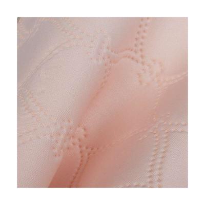 China Breathable Made In China Top Quality Pink Embossed Jacquard Spandex Knitted Scarf Fabric for sale