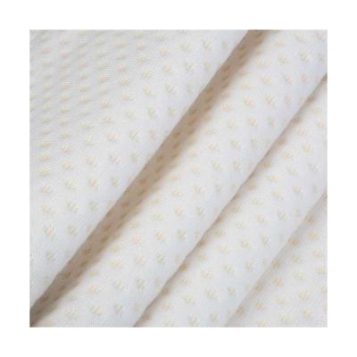 China Factory Sale Breathable 20%Bamboo White Custom Jacquard Various Interlock Knitted Polyester Fabric for sale