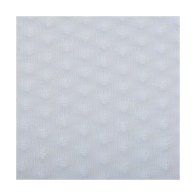 China Breathable Hot Sale Elasticized Soft White Ladies Knitted 100%Polyester Fabric for sale