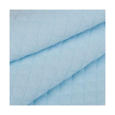 China High Quality Breathable Gray Polyester Cotton Manufacturing Service Blue Polyester Knitted Fabric for sale