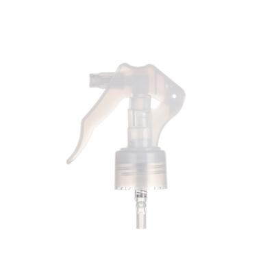 China Non Hand 28mm Clear Plastic Mini Trigger Sprayer For 24mm Puddle Bottles for sale