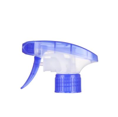 China Wholesale Non Spill 28mm Dual Blue Wall Cover Trigger Sprayer For Garden All Plastic Trigger Sprayer for sale