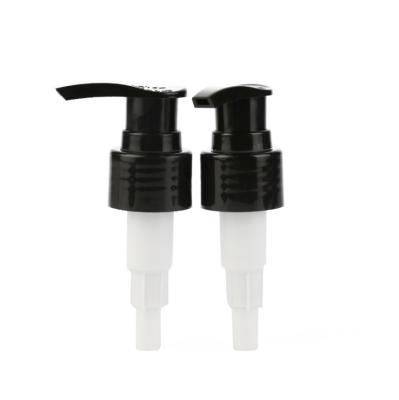 China Non Spill 24 Smooth Lotion 410 Pump Dispenser Plastic Pumps For Soap Lotion Pump For Black Screw Cap Bottles for sale