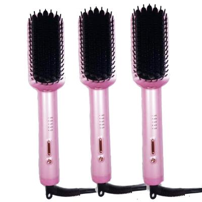 China 2021 simply household beauty care product and straight brush styler hair straightener comb for sale