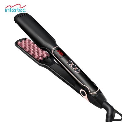 China Wave Hair Curling 2 in 1 Professional Hair Straightener and Curler Professional Hair Curler Machine Heavy Hair Curler for sale