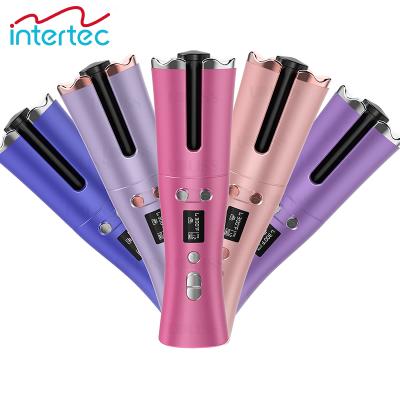 China Professional Ceramic Automatic Hair Curler Cordless Automatic Rotating Hair Curling Iron Usb Hair Curler for sale