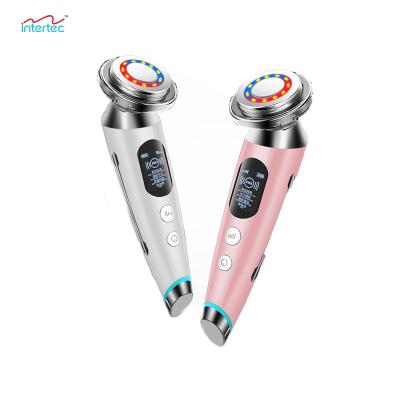 China Pore ​​Best Selling Lifting Remover EMS Wand for Firming, Face Massage and Absorption, Handheld Ion Therapy LED Facial Machine for sale