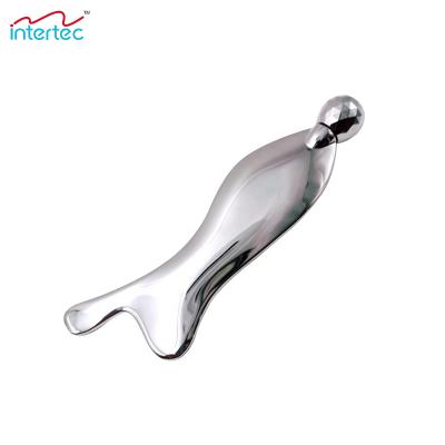 China WATCH Rejuvenation Lifting Firming Massager Tools Metal Gua Mental Facial Massager Sha Fish Type For Face And Body for sale