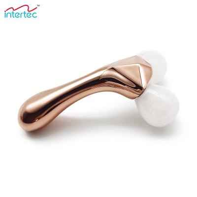 China 3D Jade Roller Mini Jade Roller Facial And Body Beauty Personal Care Massage Instrument 3D Jade Massager for sale