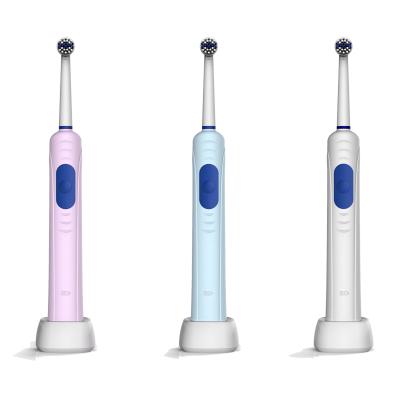 China New Factory Design AC Battery Operated Rechargeable Rotary Plug Electronics Toothbrush For Adult for sale