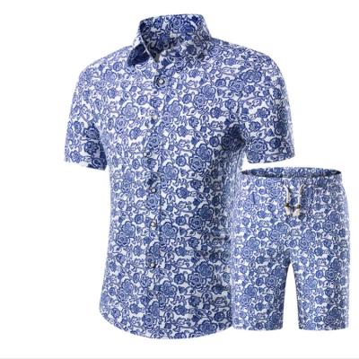 China QUICK DRY Hot Selling 100%Cotton Custom Made Breathable Eco-Friendly Men's T-Shirt and Slim Fit Shorts Men's Reverse Set for sale