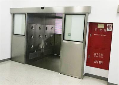 China Stainless Steel 304 Air Shower With Automatic Sliding Door For Semiconductor Industry for sale