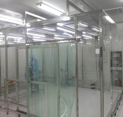 China 300Lux Softwall Clean Room  ,  Stainless Steel Turnkey Project Dust Free Cleanroom Pass Box for sale