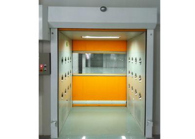 China PVC-Rollen-Fensterladen-Tür Cleanroom Luft-Duschmikroelektronik PLC-Kontrollsystem zu verkaufen