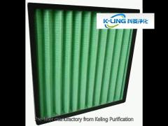 customized pre filter ventilation system air filter with galvanized / aluminum protect nets