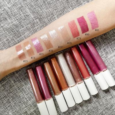 China Wholesale sunscreen china cosmetics seller custom branded cheap glitter lip gloss gloss no logo for sale