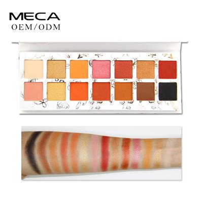 China Top brand waterproof bulk dye wholesale colorsno 14 colorsno OEM dry eyeshadow palette for girls for sale