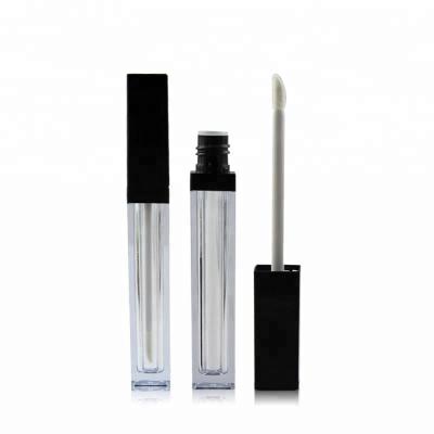 China Fashionable No Brand Empty Lip Gloss Packaging Cosmetics Container Square Tube for sale