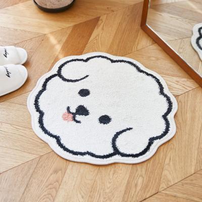 China Creative Modeling Water Absorbing Bathroom Floor Mat Cartoon Cute Cushion Chair Mat Toilet Children's Door Mat for sale