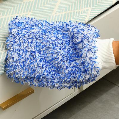 China Car Cleaning Tools Household Cosmetics Cleaning Automobile Thickened Velvet Double-Sided Coral Car Gloves Cleaning Dish Cloth for sale