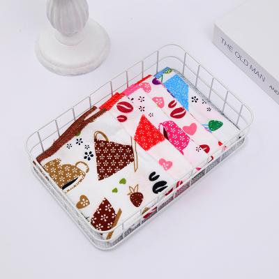 China Household Absorbent Fiber Towel Dish Cloth Coffee Cup Dish Cloth Kitchen Viable Printed Double Sided Cleaning Cloth for sale