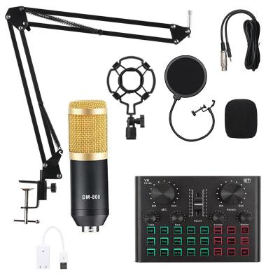 China Microphone Condenser BM 800 Audio Studio Recording MIC KTV Karaoke Microphone Cable Vocal Kit for sale