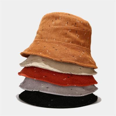 China custom fisherman Oem recycled cool hat weed corduroy bucket cap for sale