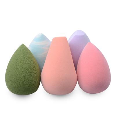 China Non Toxic Latex Laser Logo PU Material Super Soft Makeup Microfiber Make Up SpongeMicro Fiber Flocking Makeup Beauty Egg Sponge for sale