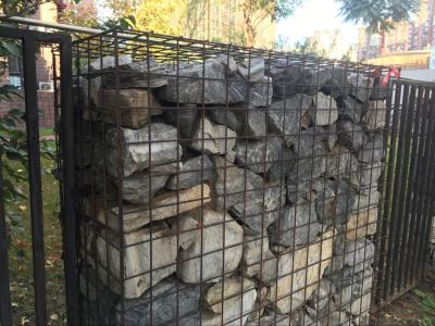 China 12ft X 6ft Galvanized Gabion Fence System Stainless Steel Wire Welded Gabion Wall for sale